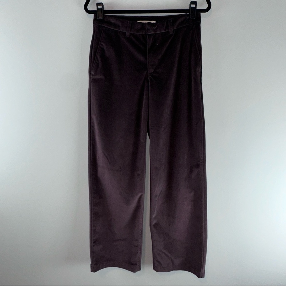 Levi’s Baggy Trousers Mid Rise Straight Leg Velvet Women Pants in Brown Size 26